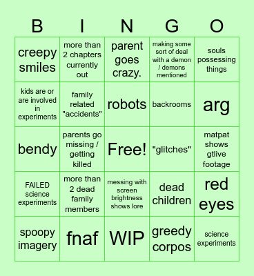 Game theory bingo Card