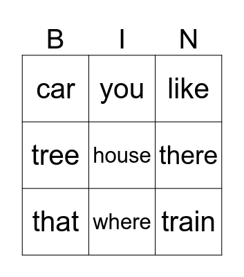 BEGINNING READERS, TERM 5, WEEK 3 Bingo Card