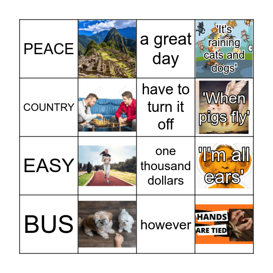 JEOPARDY Bingo Card