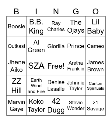 Goins Family Reunion Bingo Card