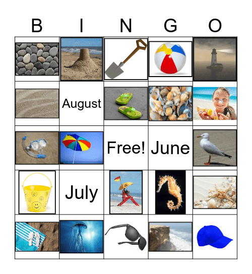 Summertime Bingo Card