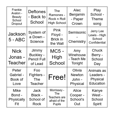 BPS Fundraiser 🔴 Bingo Card