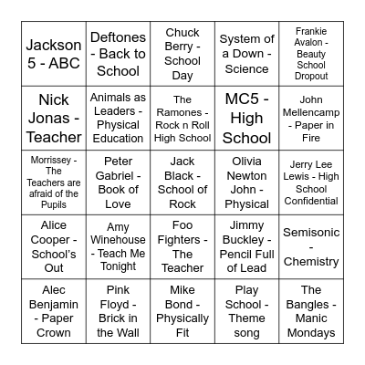 BPS Fundraiser 🔴 Bingo Card