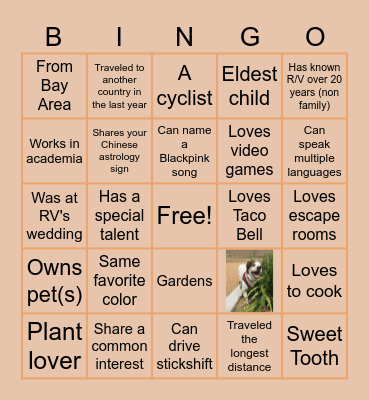 YiBo Bingo Card