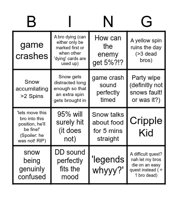 Beautiful Bullshit Bingo Card