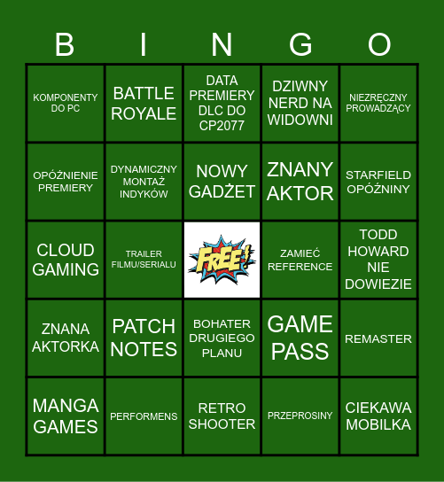 BABA YAGA EDITION Bingo Card