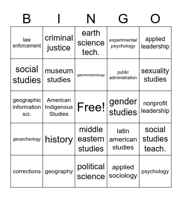 PBL Bingo Card