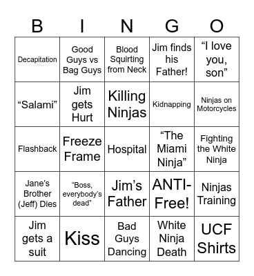 Miami Connection - Round 3 Bingo Card