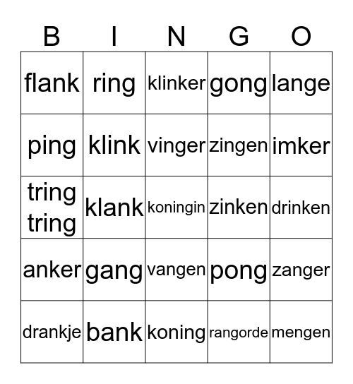 Leesbingo Card