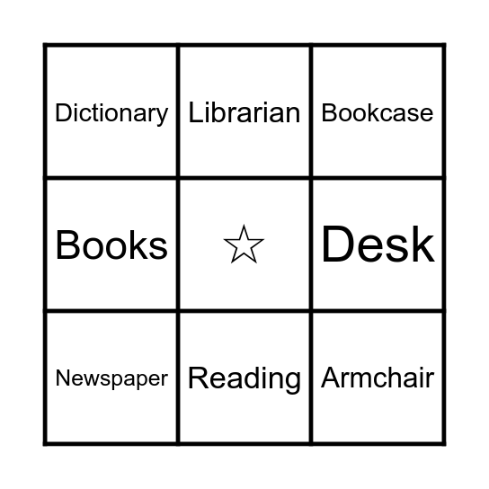 What Can You Find in a Library Bingo Card