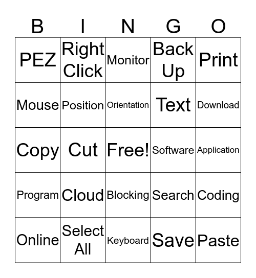 Tech Lab Bingo Card