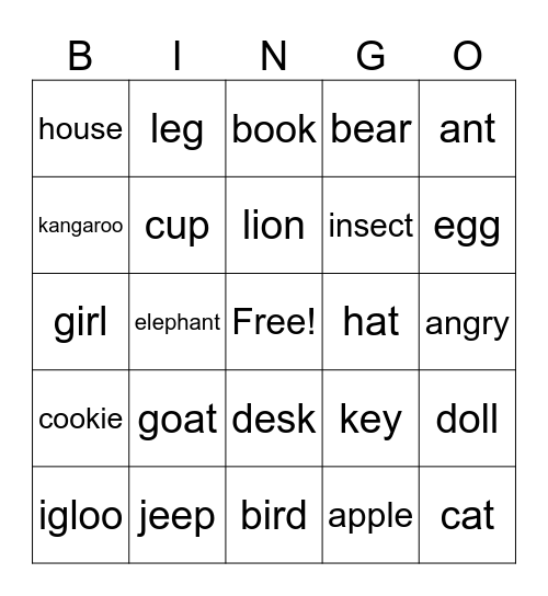 KEYp Bingo Card