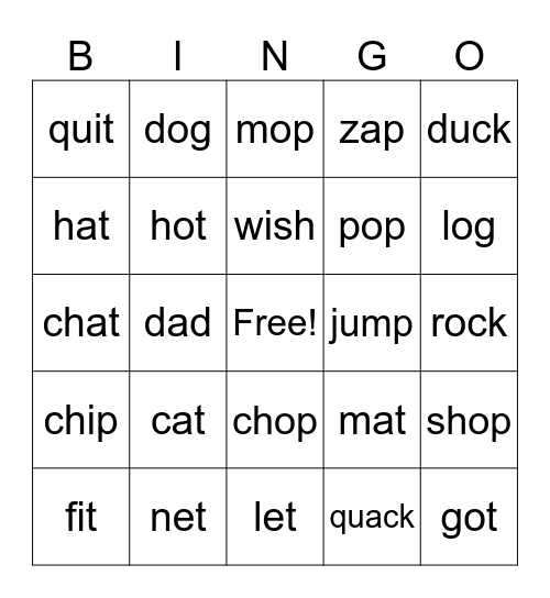 Bingo Card