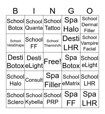 Client Services Bingo Card