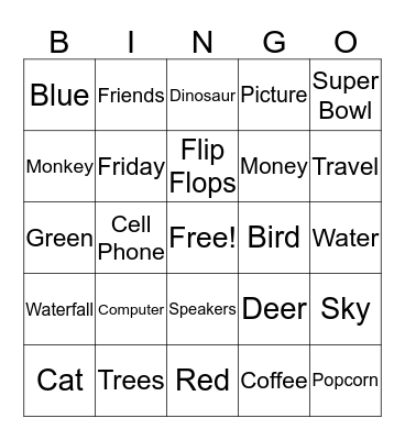 Intranet Bing Bingo Card