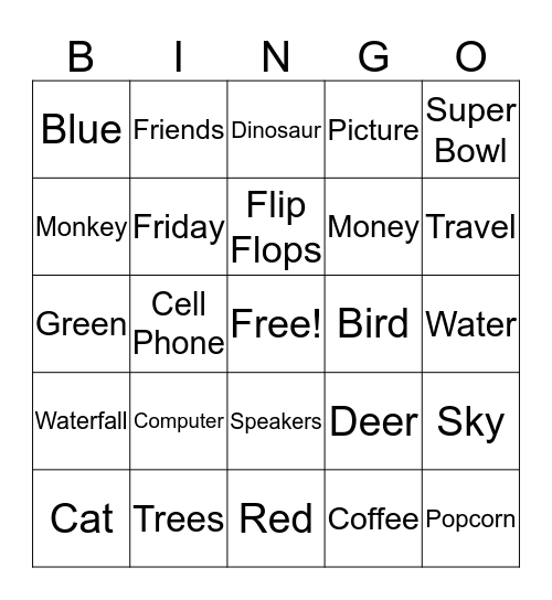 Intranet Bing Bingo Card