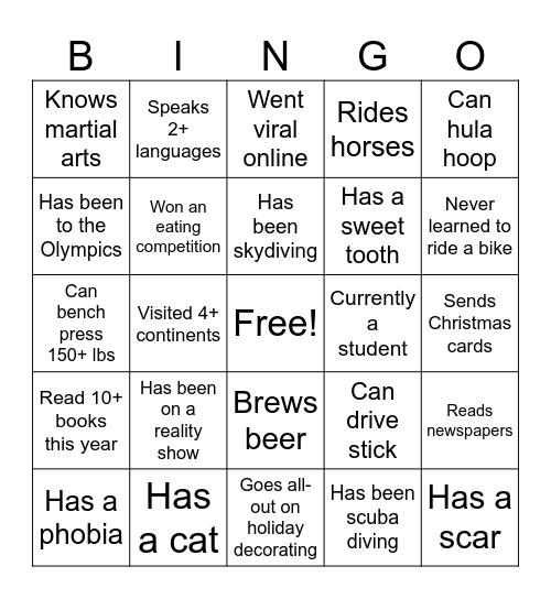 HR Town Hall | People BINGO! Bingo Card