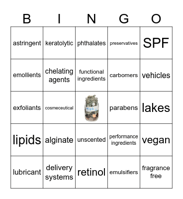 FU CH6: Chemistry & Ingredients Bingo Card