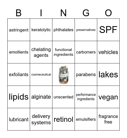 FU CH6: Chemistry & Ingredients Bingo Card