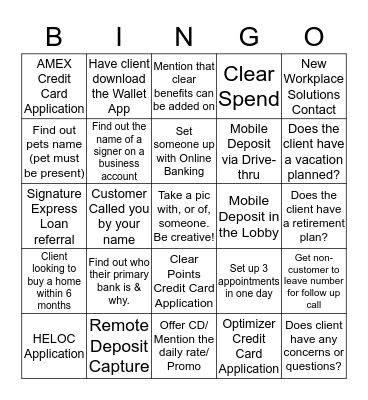 BBVA COMPASS ALL RIGHTS RESERVED Bingo Card
