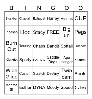Milwaukee Iron Bingo Card