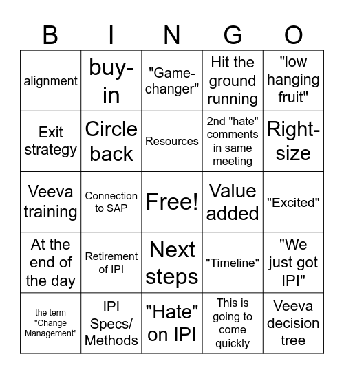 CRB Bingo Week of 12-Jun Bingo Card