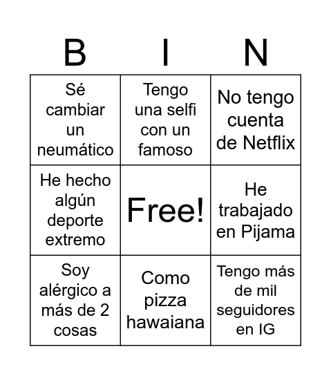 Ampliada PPS Bingo Card