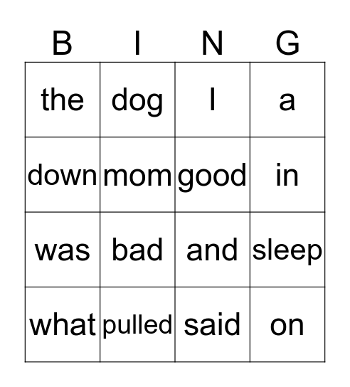 Bingo Card