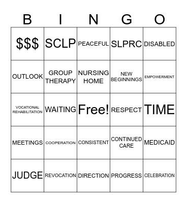 DISCHARGE Bingo Card