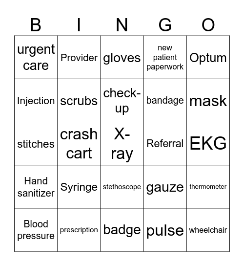 COVINA UCC BINGO! Bingo Card