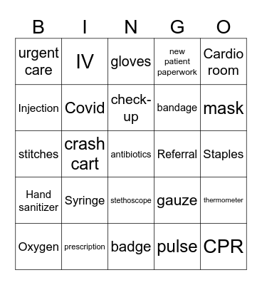 COVINA UCC BINGO! Bingo Card