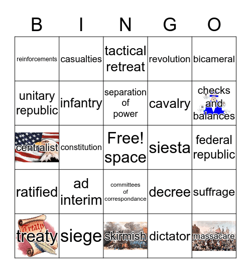 era 5, part 2 bingo  Bingo Card