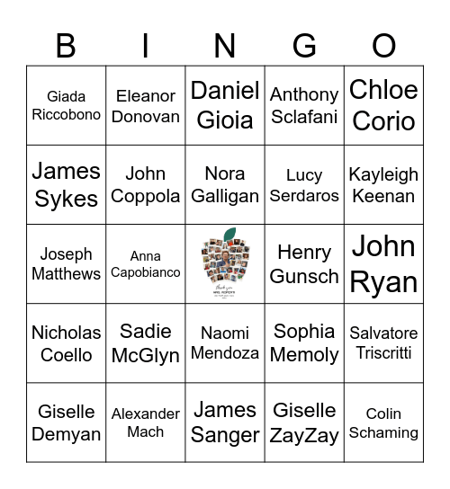 OLGC Grade 4 Class 2023 - Mrs. Roperti Bingo Card