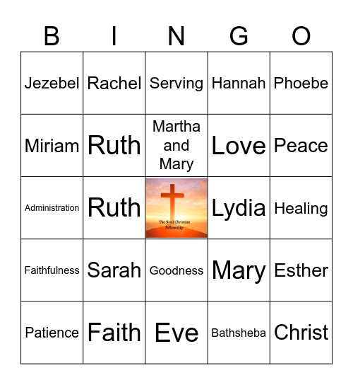 BIBLE BINGO Card