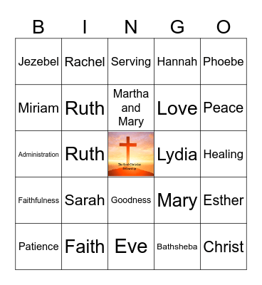 BIBLE BINGO Card