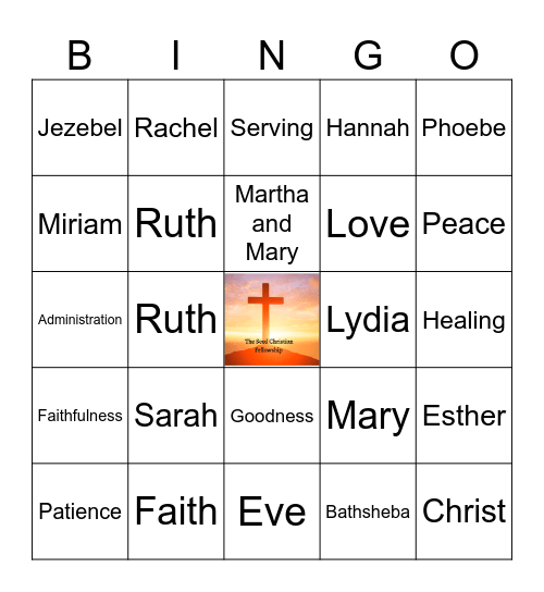 BIBLE BINGO Card