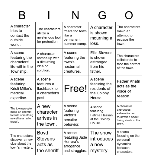 FROM BINGO Card