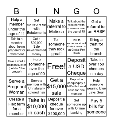 "AAA" Bingo! Bingo Card