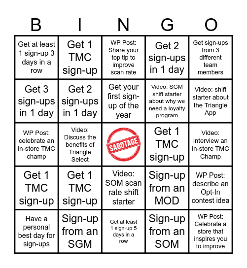 REGIONAL BINGO CHALLENGE Bingo Card