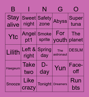 2014_Anushka Bingo Card