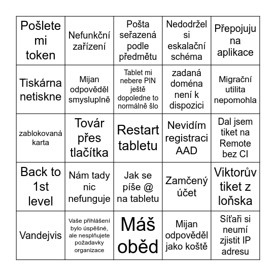 ITHD BINGO Card