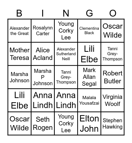 E,D&I Bingo in the BU Bingo Card