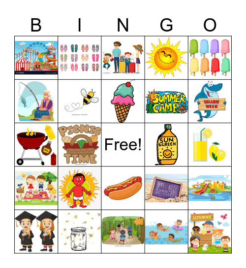 Summertime Bingo Card