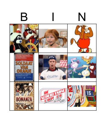 TV-TunesBingo Card