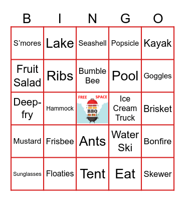 CF&CS Backyard BBQ Bingo Card