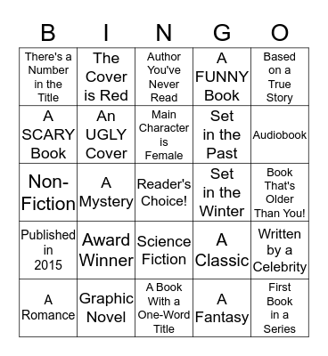Cheshire Public Library               Winter Reading Bingo Card