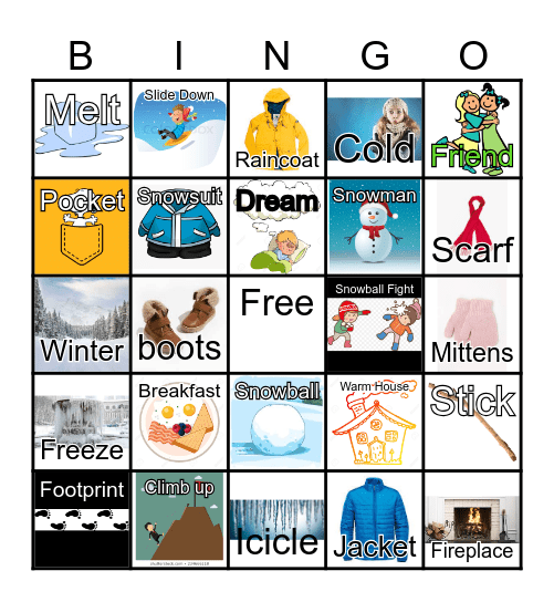 Winter Bingo Card