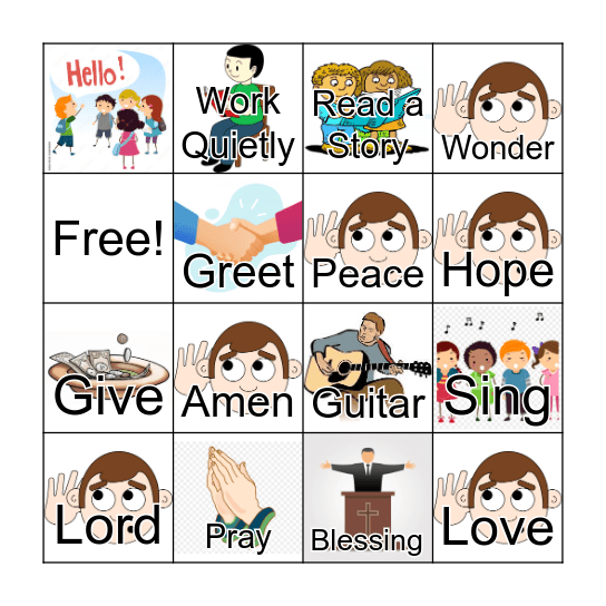 Worship Bingo Card