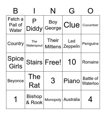 June 2023 GM 6   1 line & 4 corners Bingo Card