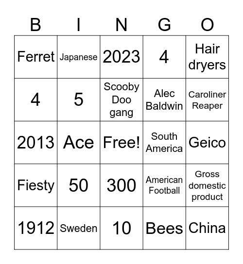 June 2023 GM 8    6 Pack  Line under the G Bingo Card